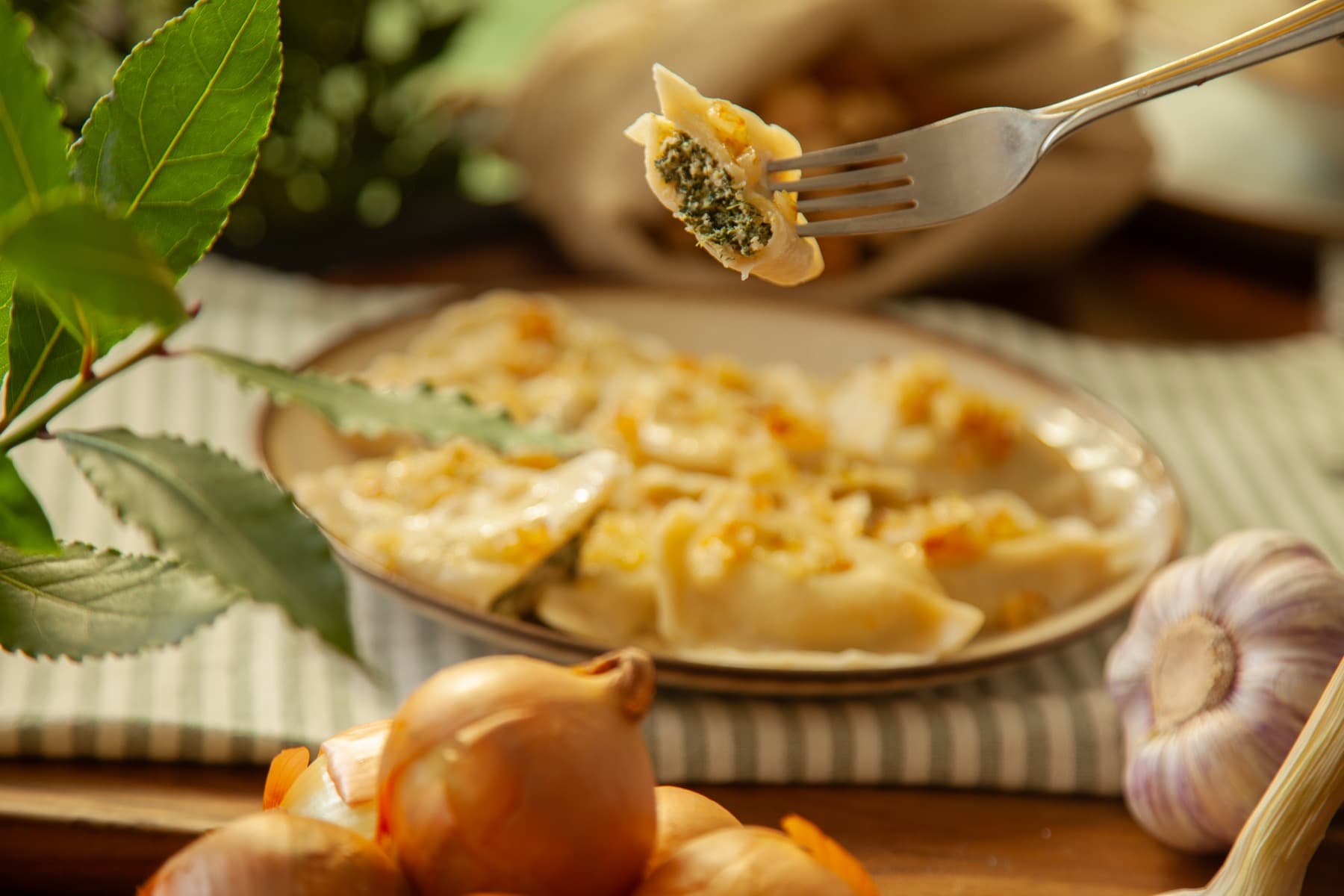 Pierogi ze szpinakiem Herbowa